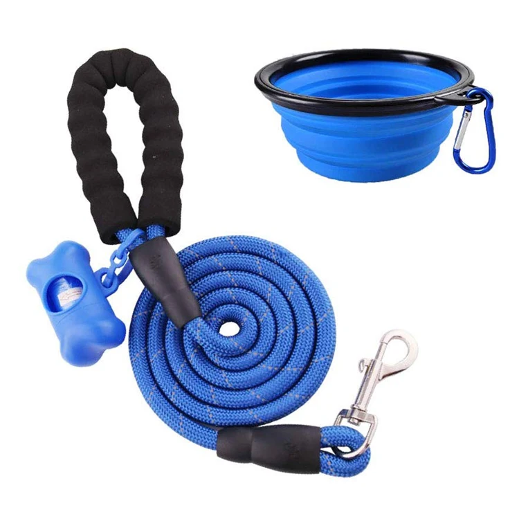Wholesale 3 in 1 Climbing Rope Dog Leash DIY Reflective Rope Dog Leash with Waste Bag Dispenser, Pet Bowl, All colors can be customed
Wholesale 3 in 1 Climbing Rope Dog Leash DIY Reflective Rope Dog Leash with Waste Bag Dispenser, Pet Bowl, All colors can be customed
