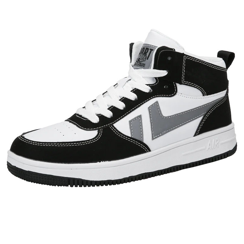 Men Skateboard Sneaker Sport Shoes Casual High Top Skate Shoes Basketball Shoes, Black/white/blue
Men Skateboard Sneaker Sport Shoes Casual High Top Skate Shoes Basketball Shoes, Black/white/blue