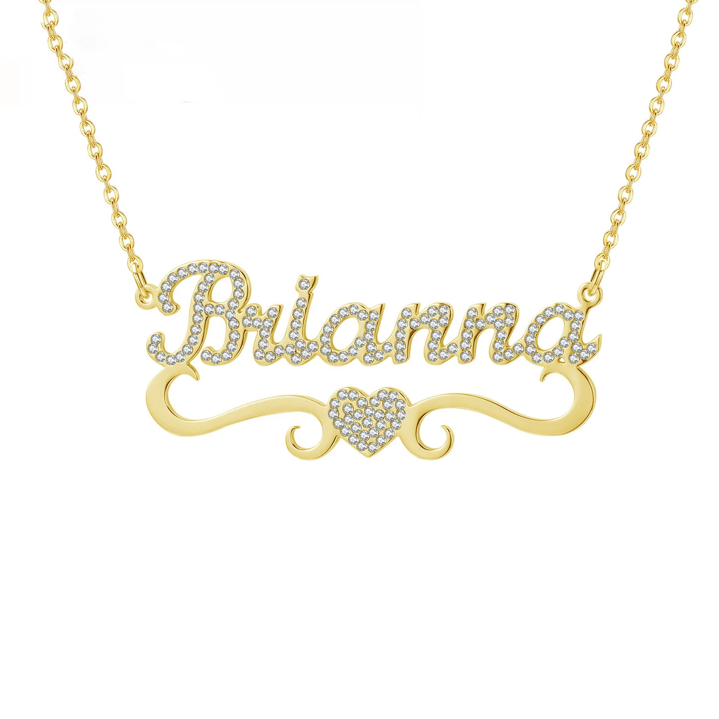 Gaby hot sale personalized full crystal Custom name necklace cuban chain luxury necklace, Gold/silver /rosegold
Gaby hot sale personalized full crystal Custom name necklace cuban chain luxury necklace, Gold/silver /rosegold