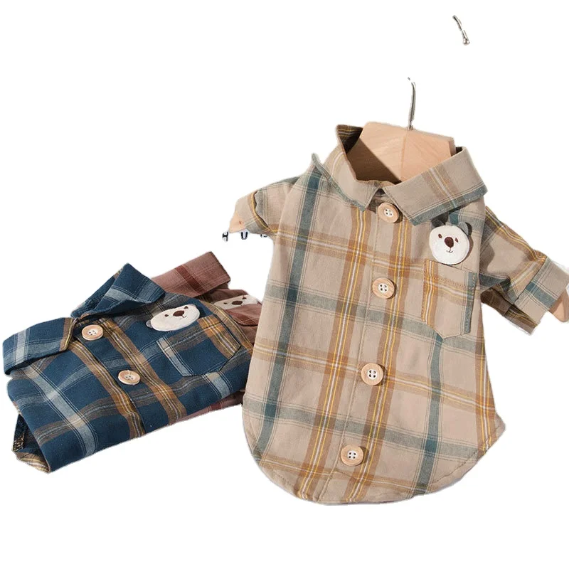 Wholesale hot sale cat shirt spring and summer plaid pet clothes fashion dog clothes
Wholesale hot sale cat shirt spring and summer plaid pet clothes fashion dog clothes