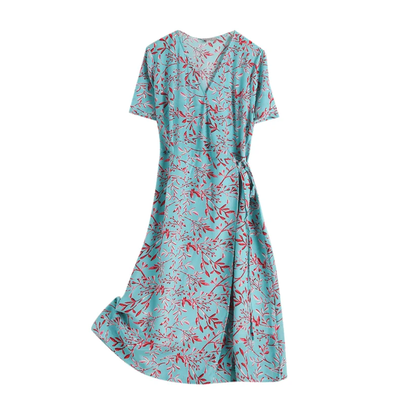 RTS Casual Outwear One Piece Knee-length V-neck Summer Floral Printed Chinese Silk Dress
RTS Casual Outwear One Piece Knee-length V-neck Summer Floral Printed Chinese Silk Dress