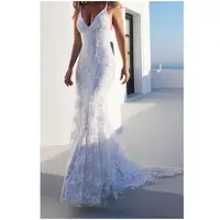 2019 Guangzhou Wholesale Women White Lace Straps Mermaid Wedding Dress Wedding Evening Dresses
2019 Guangzhou Wholesale Women White Lace Straps Mermaid Wedding Dress Wedding Evening Dresses
