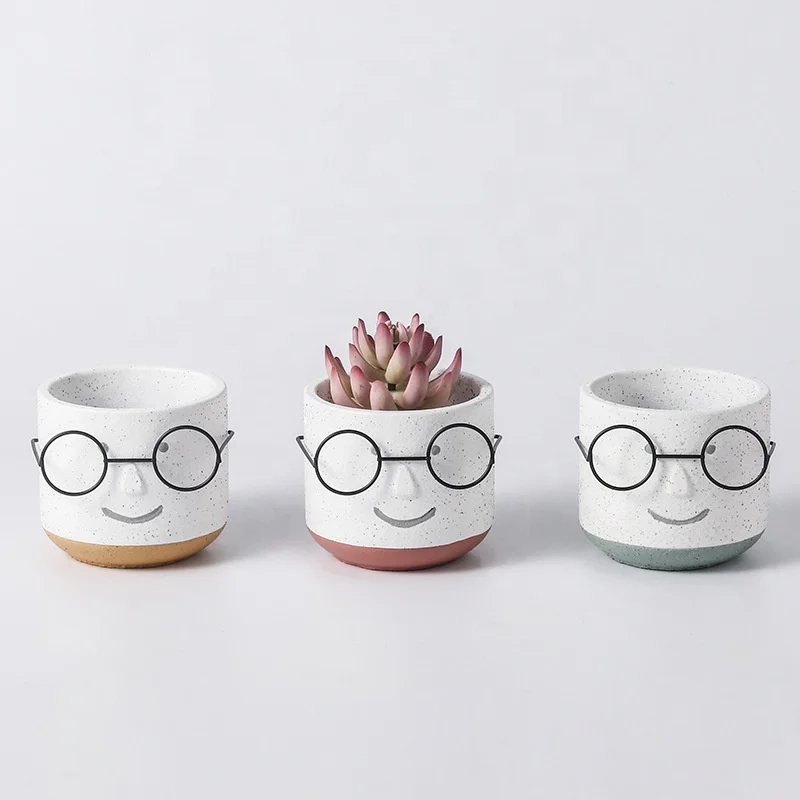 Nordic Southeast Glasses Round Cute Art Indoor Creative Unique Indoor Face Plant Pot With Glasses
Nordic Southeast Glasses Round Cute Art Indoor Creative Unique Indoor Face Plant Pot With Glasses