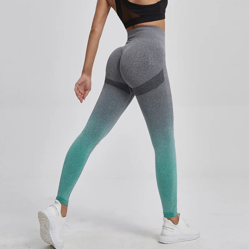 Seamless Gradient Yoga Leggings Fitness Trousers High Waist Hip Lift Elastic Quick-Dry Sports Tights Gym Leggings Women
Seamless Gradient Yoga Leggings Fitness Trousers High Waist Hip Lift Elastic Quick-Dry Sports Tights Gym Leggings Women