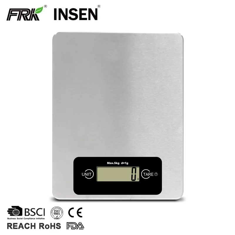 Stainless Steel 5Kg Digital LCD Electronic Food Cooking Kitchen Weighing Scales, Customized color
Stainless Steel 5Kg Digital LCD Electronic Food Cooking Kitchen Weighing Scales, Customized color