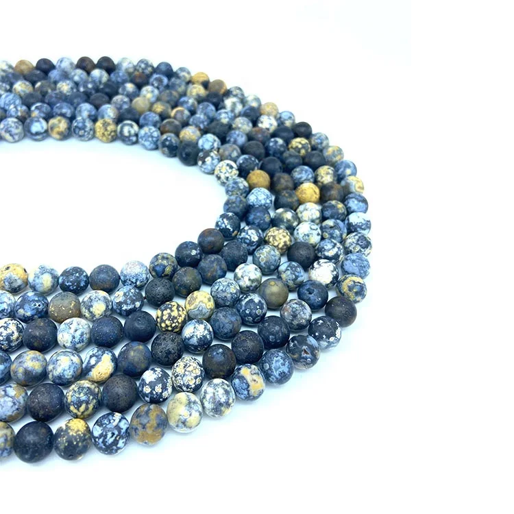 Natural gem round frosted blue Aobao loose beads DIY stone beads jewelry making Bracelet Necklace Earrings, 100% natural color
Natural gem round frosted blue Aobao loose beads DIY stone beads jewelry making Bracelet Necklace Earrings, 100% natural color
