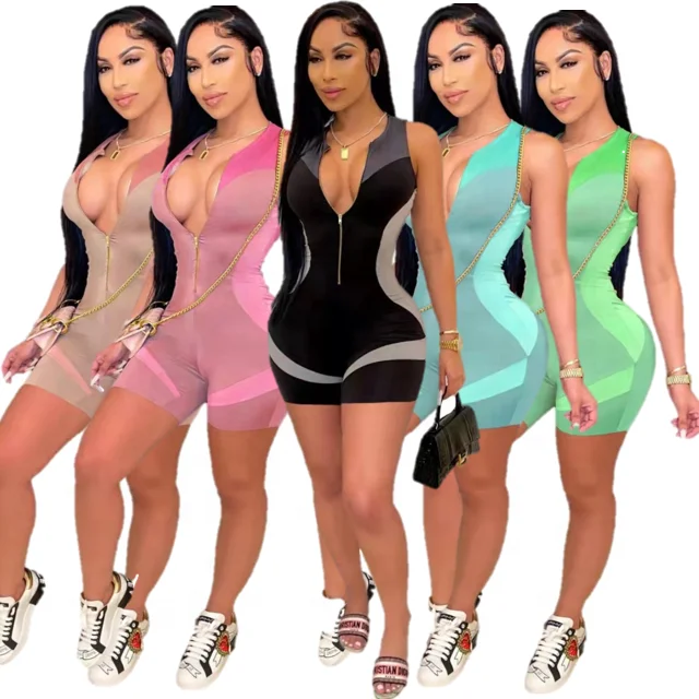 Sports slim fit overalls summer playsuit bodycon adult short sleeve rompers womens sexy Yoga sports fitness clothes jumpsuits
Sports slim fit overalls summer playsuit bodycon adult short sleeve rompers womens sexy Yoga sports fitness clothes jumpsuits