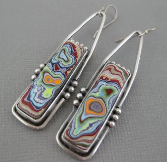 Bohemian Retro Oblong Geometric Colorful Glazed And Marble Drop Statement Earrings For Women
Bohemian Retro Oblong Geometric Colorful Glazed And Marble Drop Statement Earrings For Women