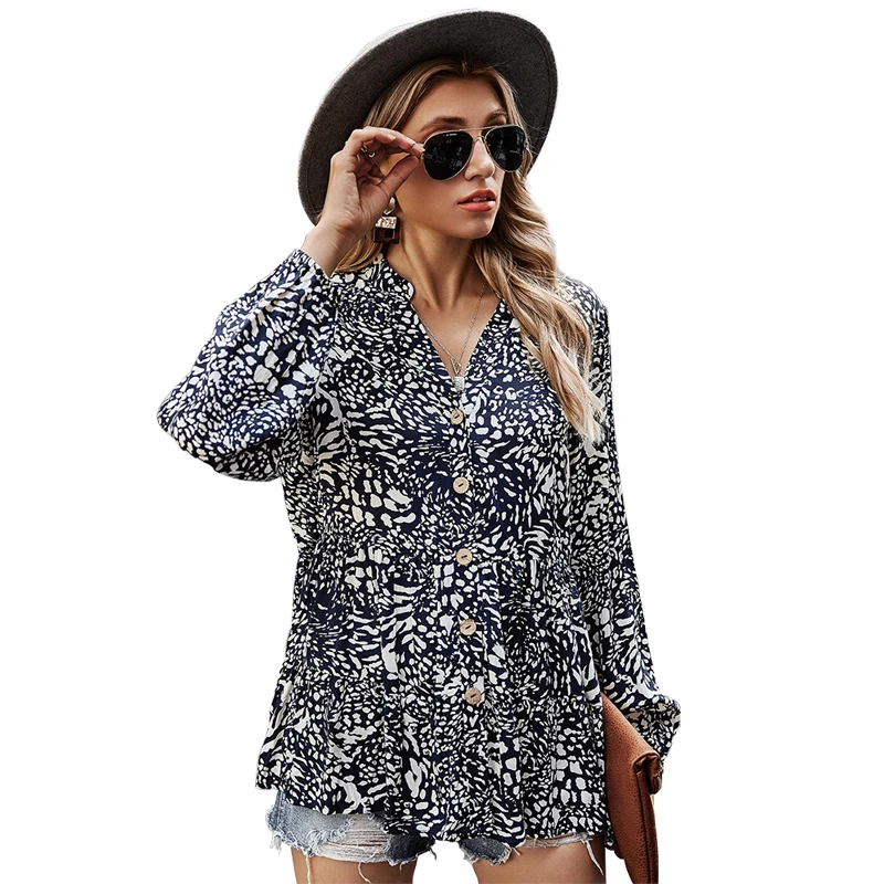 high quality plus size women clothing summer woman tops long sleeve printed casual ladies' blouses
high quality plus size women clothing summer woman tops long sleeve printed casual ladies' blouses