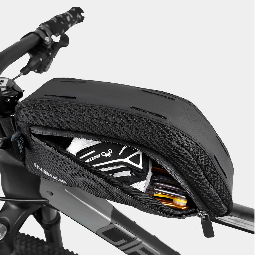 

INBIKE Multifunction Portable Convenient Front Saddle Handlebar Waterproof Frame Cycle Bag, Black