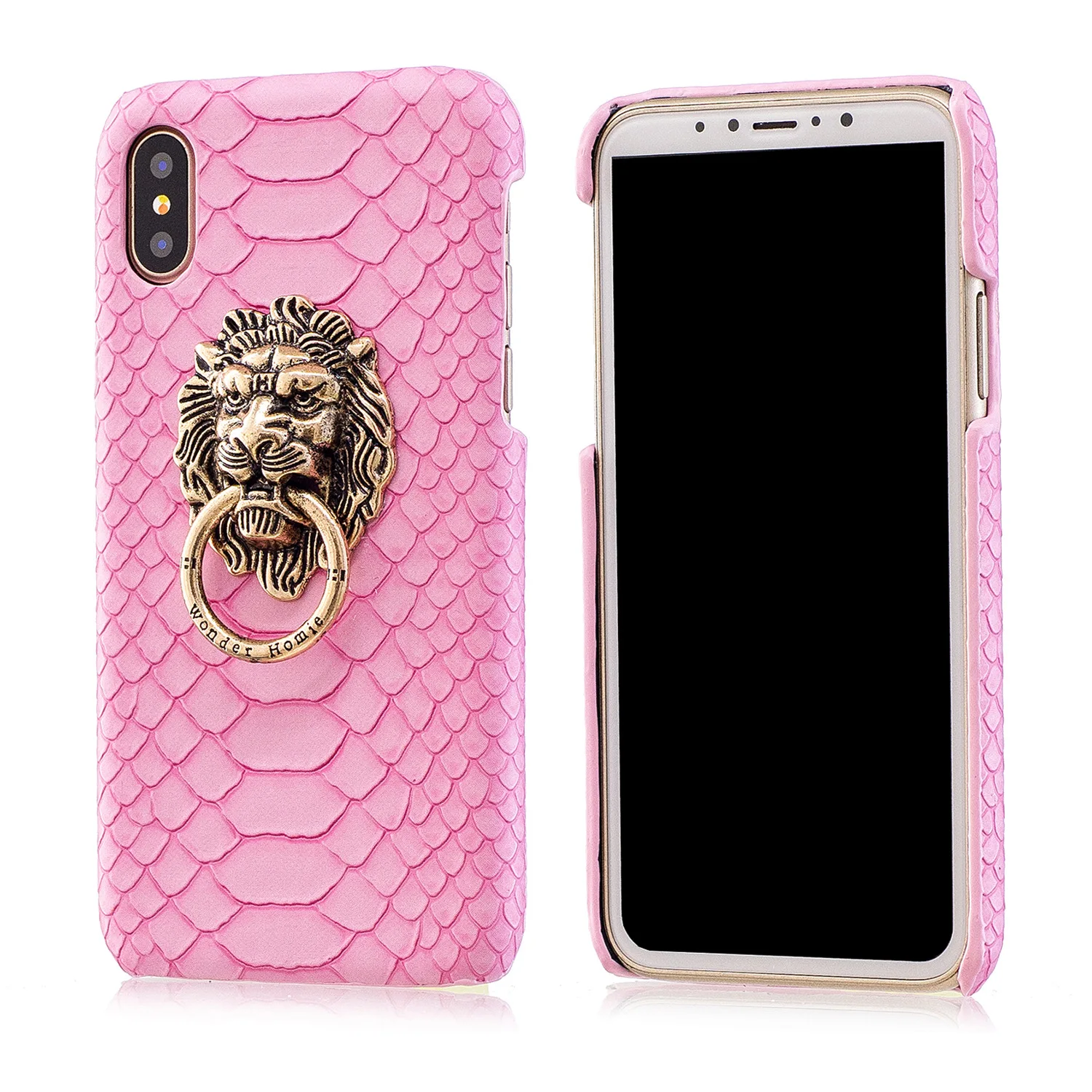 New Design Snake Skin Pattern Lion Head Ring Stander Holder PU Leather Phone Case for iPhone 12 Pro Max xr xs 8 7+ Hard Cover, 7 colors
New Design Snake Skin Pattern Lion Head Ring Stander Holder PU Leather Phone Case for iPhone 12 Pro Max xr xs 8 7+ Hard Cover, 7 colors