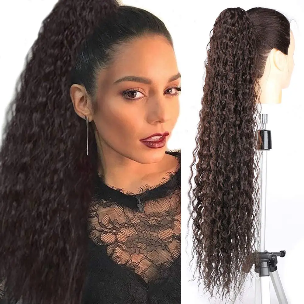 Heat Resistant Kinky Straight Long Afro Drawstring Ponytail Hairpiece Synthetic Hair Ponytail
Heat Resistant Kinky Straight Long Afro Drawstring Ponytail Hairpiece Synthetic Hair Ponytail