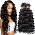 Wholesale Malaysian Virgin Cuticle Aligned Hair Bundles Deep Wave Human Hair Extension