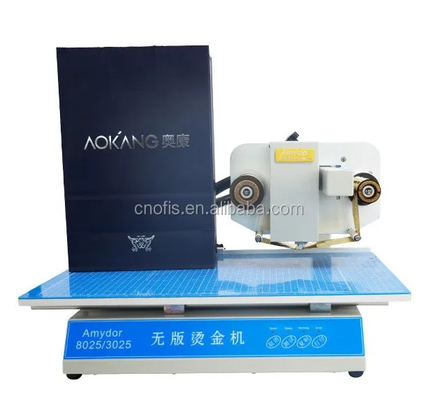 New Thermal Foil Printer for Flatbed Digital Stamping Automatic Grade for AMD 8025/3025 Satin Ribbon Printers in Printing Shops