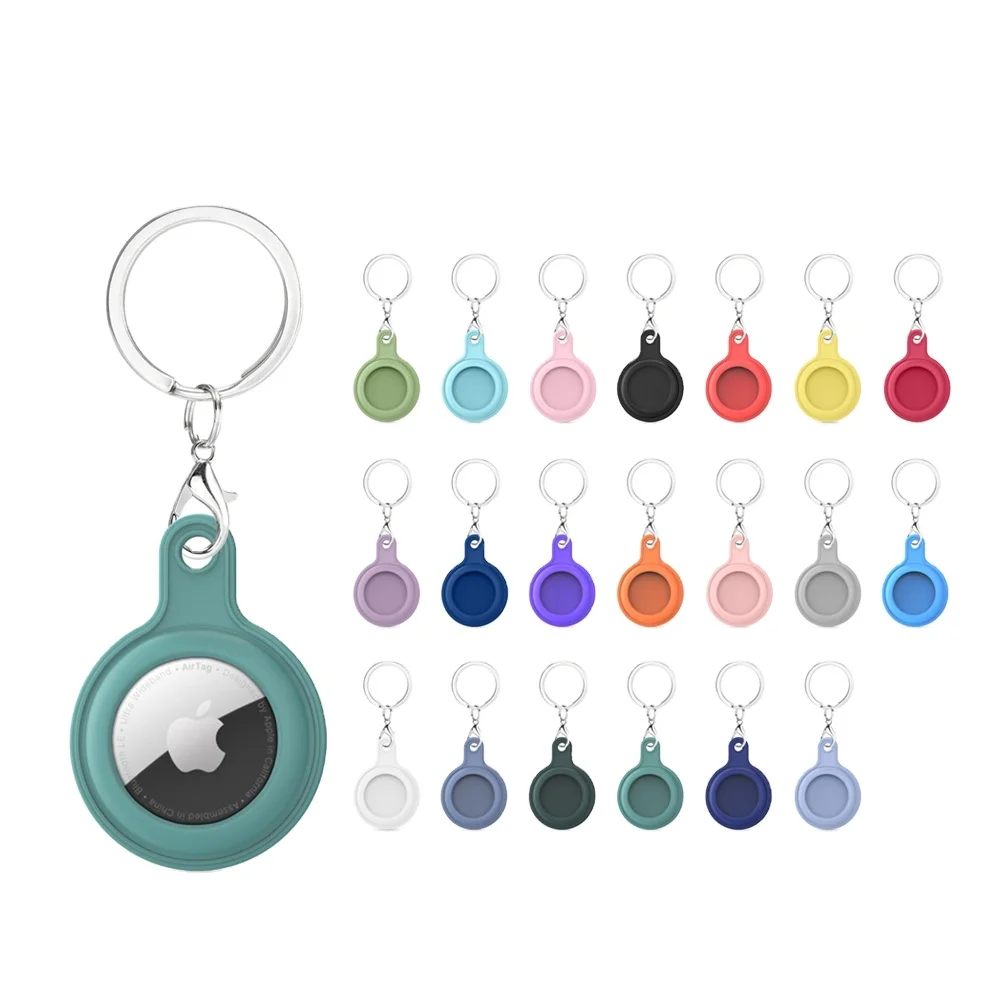Wholesale 20 Colors Silicone Airtag Case with Keychains for Apple Airtags Case Locator Tracker Cover
Wholesale 20 Colors Silicone Airtag Case with Keychains for Apple Airtags Case Locator Tracker Cover