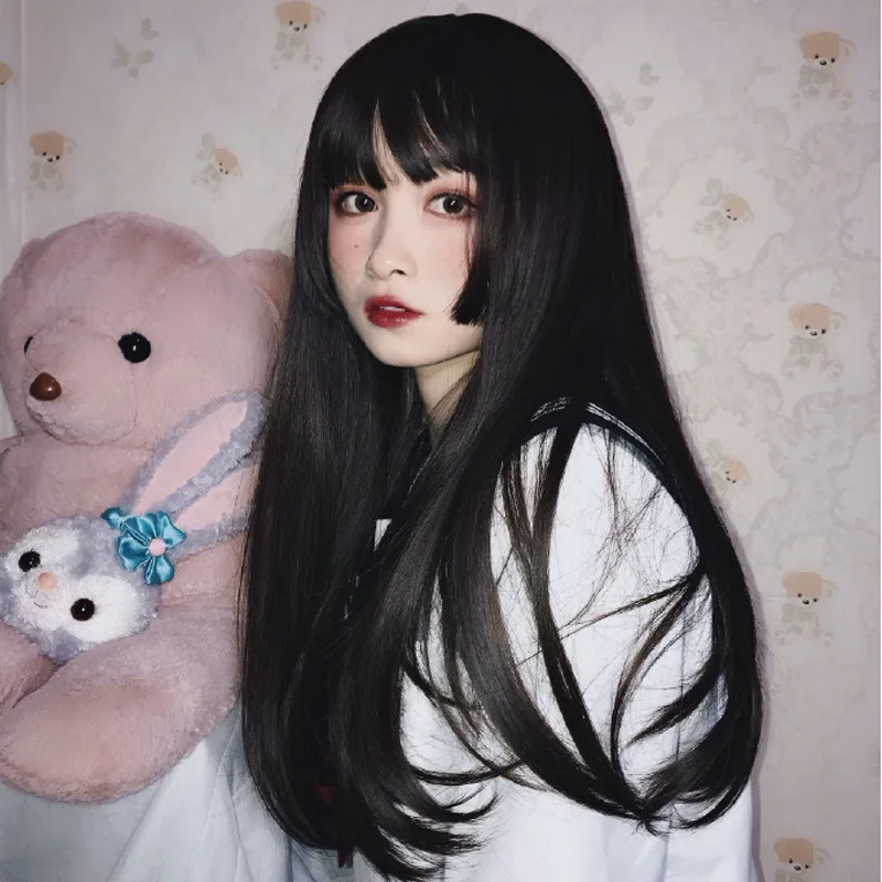 Dropshipping Wig Female Long Straight Hair Hime Cut Lolita Soft Girl Cosplay Princess Cut Temperament Face Trimming Wig
Dropshipping Wig Female Long Straight Hair Hime Cut Lolita Soft Girl Cosplay Princess Cut Temperament Face Trimming Wig