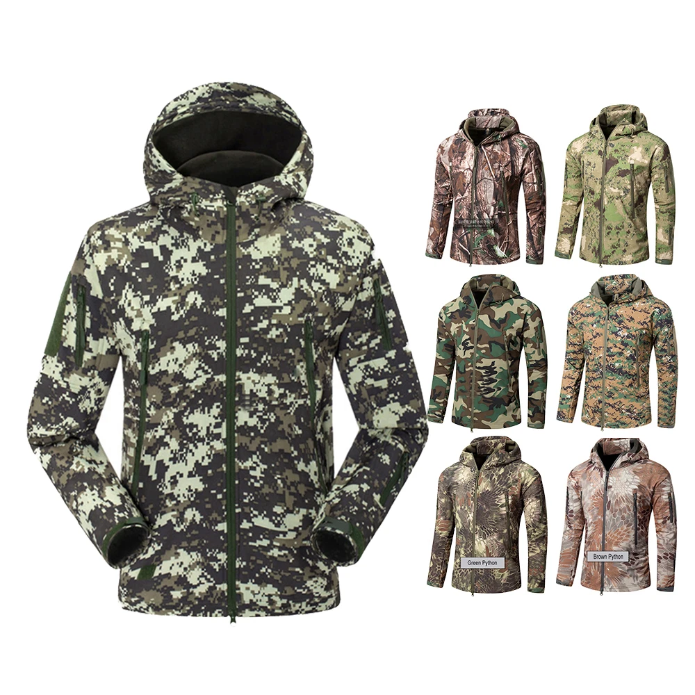

Men's Waterproof Tactical Military Combat Jacket Softshell Hoody Winter Jacket Coat Army Uniform Membrane Bonded