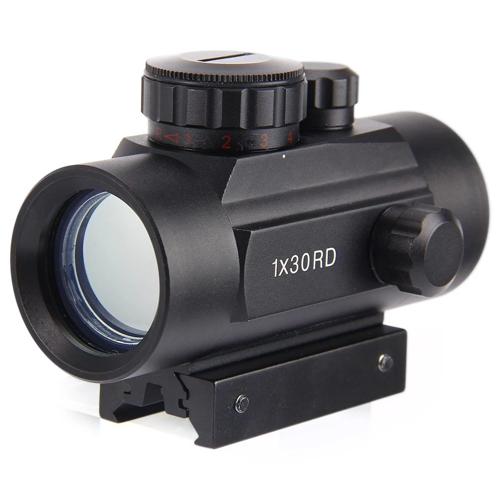 1 x 30RD Tactical Holographic Red Green Dot Sight Hunting Rifle Scope Gun Sight for Airsoft, Rifle & Shotgun, Black
1 x 30RD Tactical Holographic Red Green Dot Sight Hunting Rifle Scope Gun Sight for Airsoft, Rifle & Shotgun, Black
