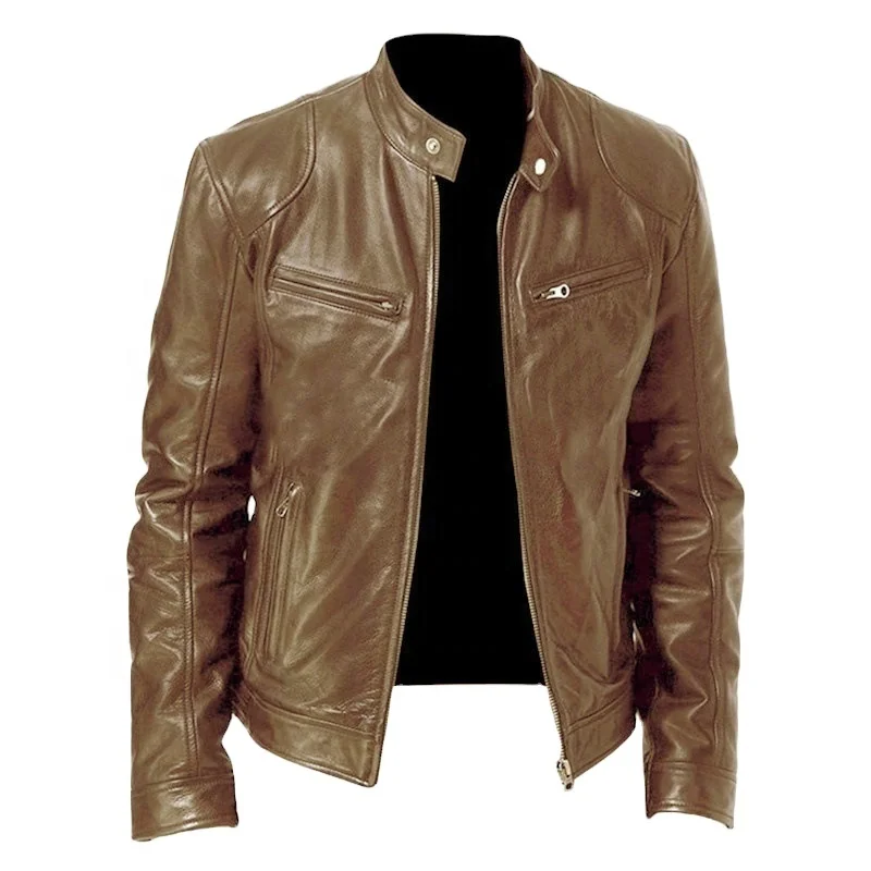 Wholesale outdoor streetwear Custom Winter Fashion Casual Black Mens motorcycle Leather Jacket jeans clothing 
Wholesale outdoor streetwear Custom Winter Fashion Casual Black Mens motorcycle Leather Jacket jeans clothing