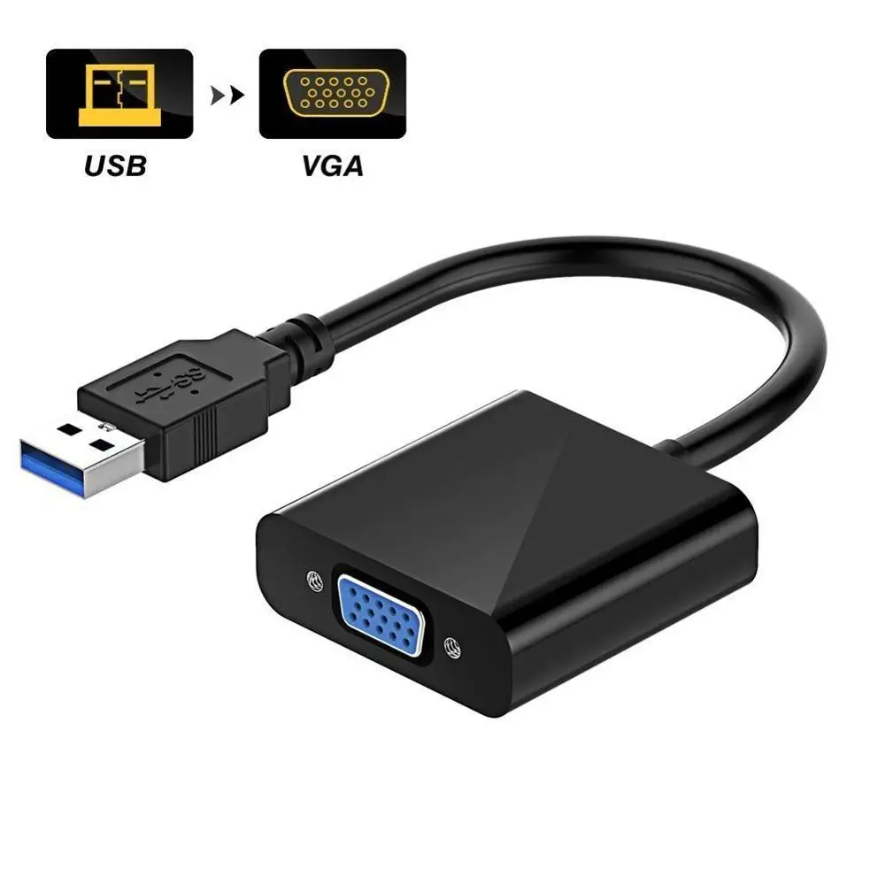 Hot Selling New Arrival 1080P USB 3.0 2.0 to VGA Male-Female Adapter Converter, Black white blue
Hot Selling New Arrival 1080P USB 3.0 2.0 to VGA Male-Female Adapter Converter, Black white blue