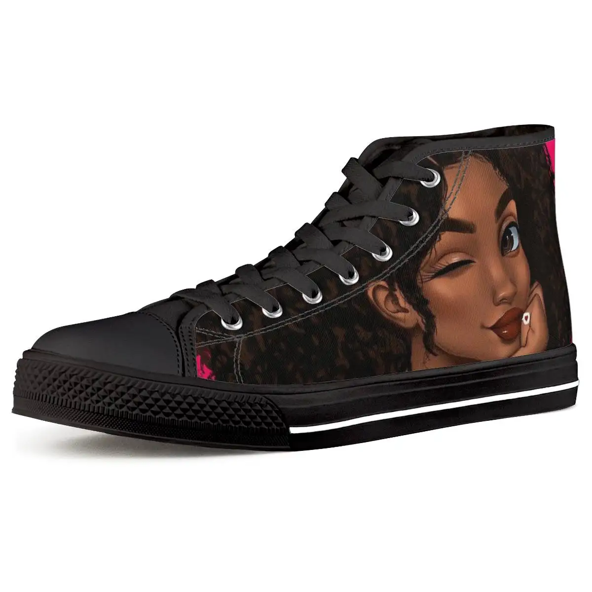 Black Afro Girls Magic Pattern Women Flats Shoes Light Weight Canvas Shoes Print on demand
Black Afro Girls Magic Pattern Women Flats Shoes Light Weight Canvas Shoes Print on demand