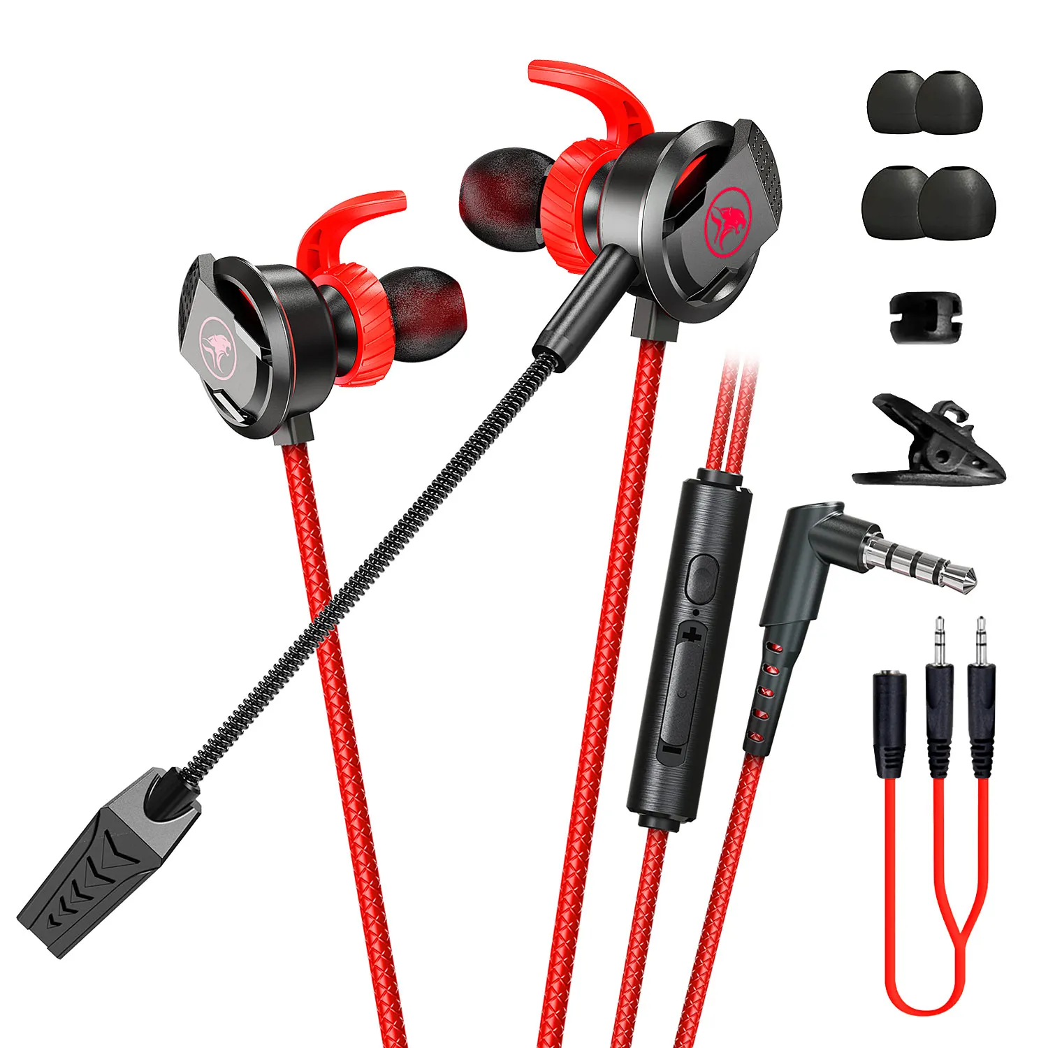 Earphone and Gaming earphone for PUBG mobile which 3.5mm in-ear earbuds with Metal Bass for andorid and old iphone Plextone
Earphone and Gaming earphone for PUBG mobile which 3.5mm in-ear earbuds with Metal Bass for andorid and old iphone Plextone