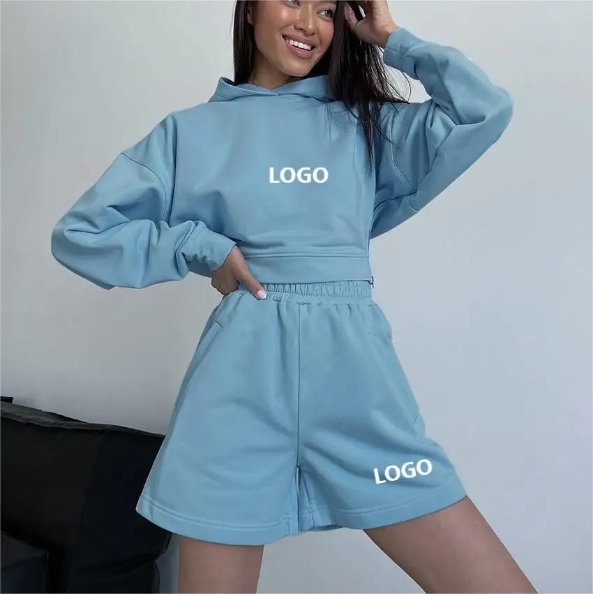Womens Fall Clothing 2022 Crop Top Hoodie Sweatshirt Short Jogger Set Outfits Women Custom Ladies Women 2 Two Piece Short Set, Customized color
Womens Fall Clothing 2022 Crop Top Hoodie Sweatshirt Short Jogger Set Outfits Women Custom Ladies Women 2 Two Piece Short Set, Customized color