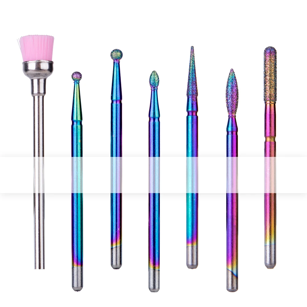 6Pcs 3/32" Milling Cutter Rainbow Diamond Nail Drill Bits Set For Manicure, White;pink;yellow;purple;blue;black
6Pcs 3/32" Milling Cutter Rainbow Diamond Nail Drill Bits Set For Manicure, White;pink;yellow;purple;blue;black