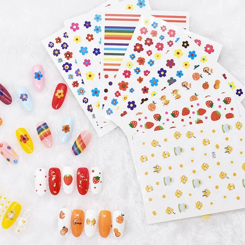 Paso Sico Popular Rainbow Cherry Fruits Colorful Cute Flowers 3D Adhesive Nail Art Decoration Sticker Decals Wraps
Paso Sico Popular Rainbow Cherry Fruits Colorful Cute Flowers 3D Adhesive Nail Art Decoration Sticker Decals Wraps
