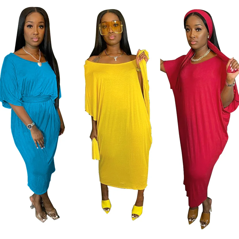 2021 Summer Wholesale Womens Dress Fashion Casual Solid Color Ladies Long Loose African Dress With Belt, Picture color
2021 Summer Wholesale Womens Dress Fashion Casual Solid Color Ladies Long Loose African Dress With Belt, Picture color