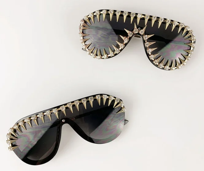 2019 new fashion big frame diamond sunglasses popular shades for wholesale, As picture
2019 new fashion big frame diamond sunglasses popular shades for wholesale, As picture