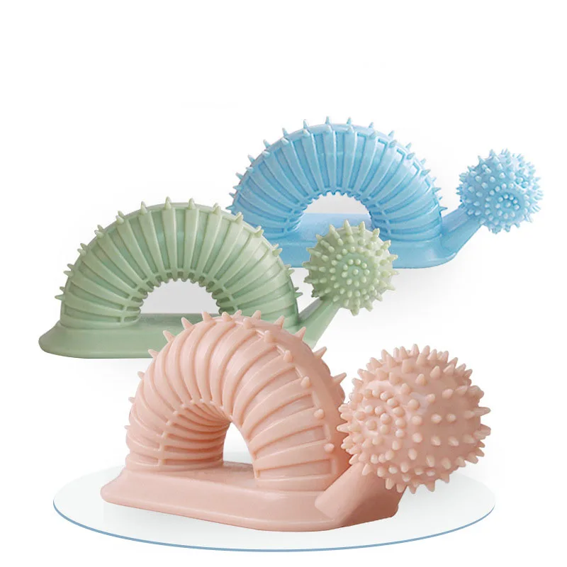 New pet training interactive boredom gnawing toy snail dog toothbrush molar tooth cleaning stick pet toy, Mix color
New pet training interactive boredom gnawing toy snail dog toothbrush molar tooth cleaning stick pet toy, Mix color