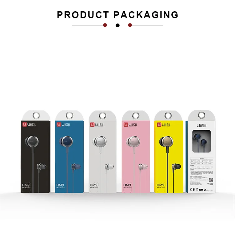 HM9 Hifi Dropshipping Wired Mobile Earphones Headphones with Mic - ANKUX.COM