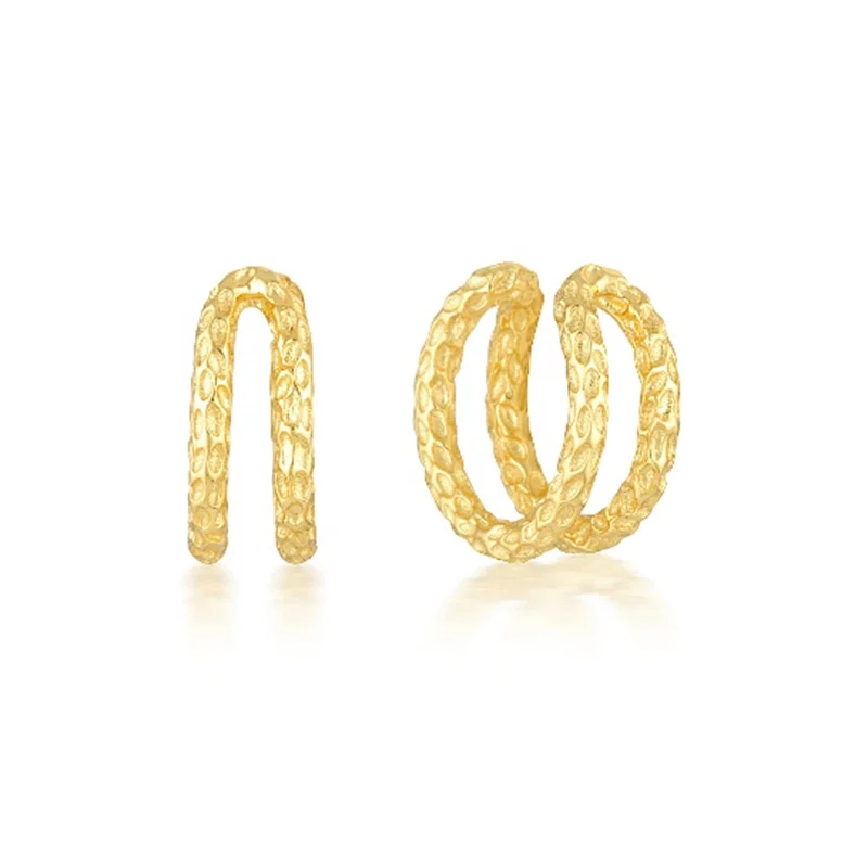 New Trendy 925 Sterling Silver Jewelry Personalized Geometric Hammered Ear Earrings For Women Gift, Gold and silver
New Trendy 925 Sterling Silver Jewelry Personalized Geometric Hammered Ear Earrings For Women Gift, Gold and silver