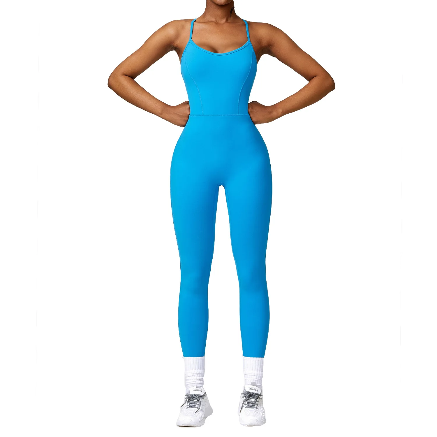 New Style Women Long Length Quick Dry Lightweight Stretch Halter Neck Yoga Jumpsuit
New Style Women Long Length Quick Dry Lightweight Stretch Halter Neck Yoga Jumpsuit
