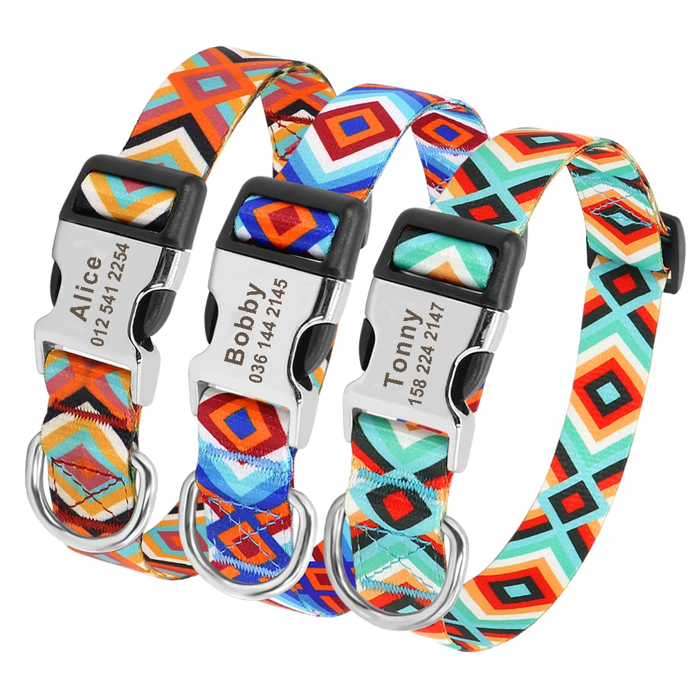 Personalized Dog ID Collar Nylon Customized Dogs Collar For Small Medium Large Dogs Pitbull
Personalized Dog ID Collar Nylon Customized Dogs Collar For Small Medium Large Dogs Pitbull
