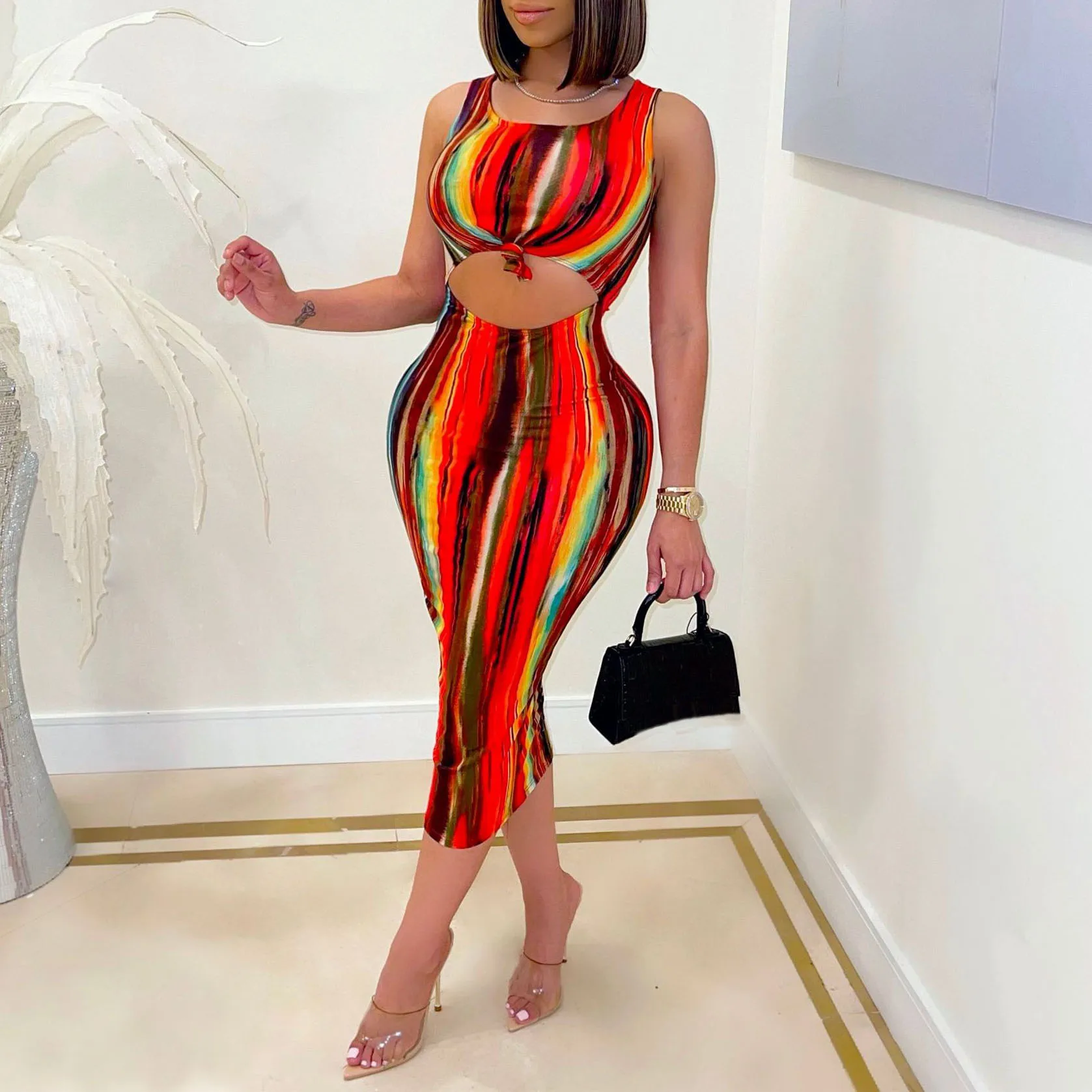 FS3332D Tie-dye sleeveless Hollow out Sexy Women Dresses Streetwear party two pieces set Long dress
FS3332D Tie-dye sleeveless Hollow out Sexy Women Dresses Streetwear party two pieces set Long dress