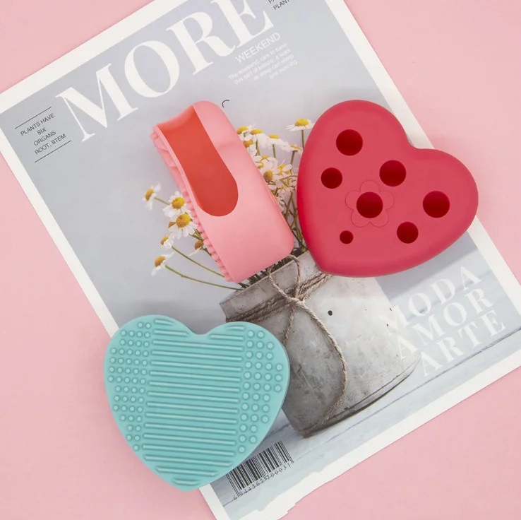 2in1 Multifunctional Heart Shape Silicone Makeup Brush Cleaner Tool Makeup Brush Drying Holder
2in1 Multifunctional Heart Shape Silicone Makeup Brush Cleaner Tool Makeup Brush Drying Holder