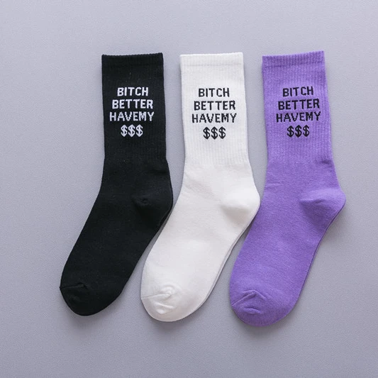 Fashion letter tube socks street fashion brand sports skateboard socks, Picture shows
Fashion letter tube socks street fashion brand sports skateboard socks, Picture shows