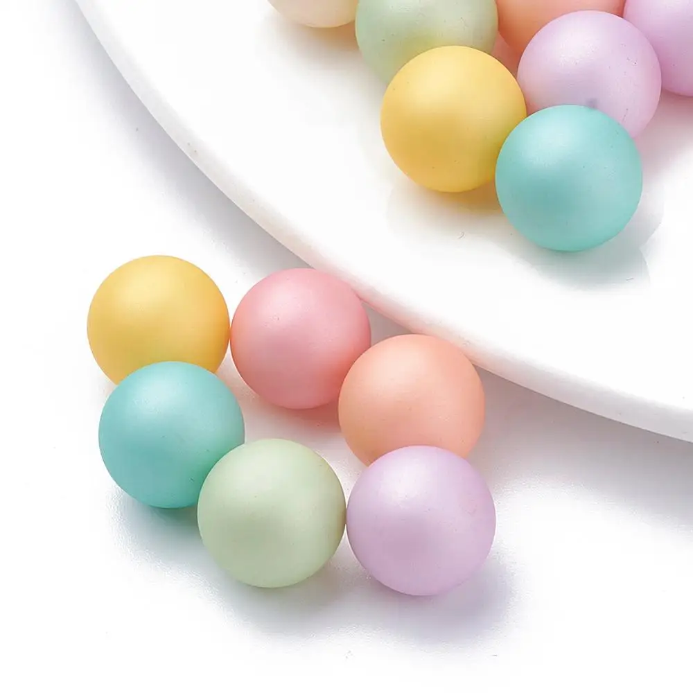 PandaHall 12mm Matte Mixed Color Environmental Plastic Imitation Pearl Beads
PandaHall 12mm Matte Mixed Color Environmental Plastic Imitation Pearl Beads
