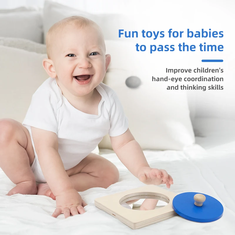 Early Educational Learning Toy Wooden Montessori Single Circle Puzzle with Mirror Puzzle for kids
Early Educational Learning Toy Wooden Montessori Single Circle Puzzle with Mirror Puzzle for kids