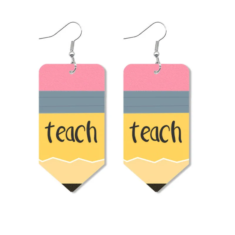 2022 New Colorful Simple Leather Earing Temperament Teacher Earring Creative Colorful Teacher's Day Gift Earring
2022 New Colorful Simple Leather Earing Temperament Teacher Earring Creative Colorful Teacher's Day Gift Earring