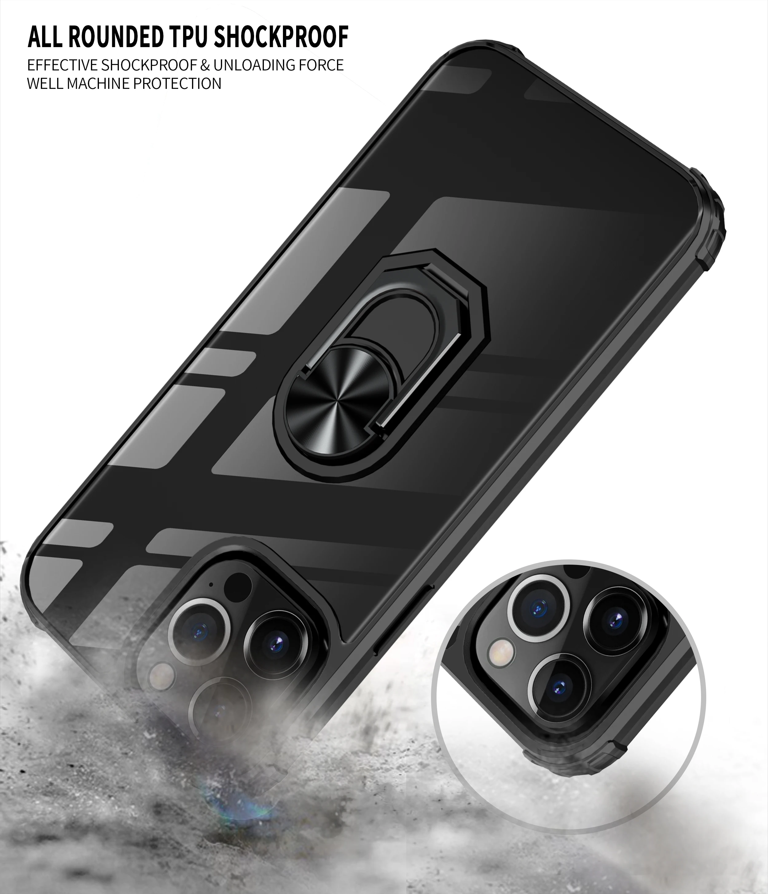 360 degree rotating bracket Mobile Back Cover for iphone 13 anti fall ring phone case for iphone 13 pro max, Silver+black,black,blue,red
360 degree rotating bracket Mobile Back Cover for iphone 13 anti fall ring phone case for iphone 13 pro max, Silver+black,black,blue,red