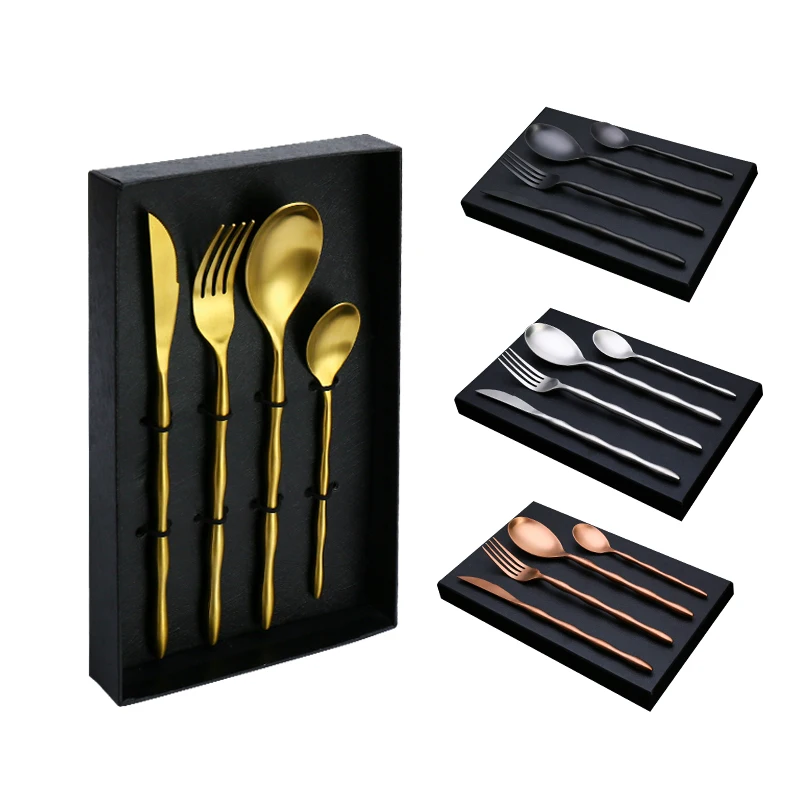 Nordic Cutlery Set Wholesale Hotel Steak Cutlery Set Golden Flatware Manufacturer For Wedding, Sliver/gold/rose gold/black
Nordic Cutlery Set Wholesale Hotel Steak Cutlery Set Golden Flatware Manufacturer For Wedding, Sliver/gold/rose gold/black
