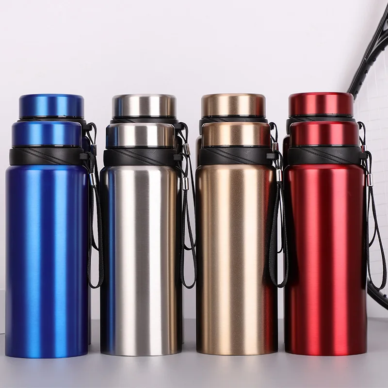 Thermos stainless steel sports water bottle portable mountaineering kettle customized logo, Customized color acceptable
Thermos stainless steel sports water bottle portable mountaineering kettle customized logo, Customized color acceptable