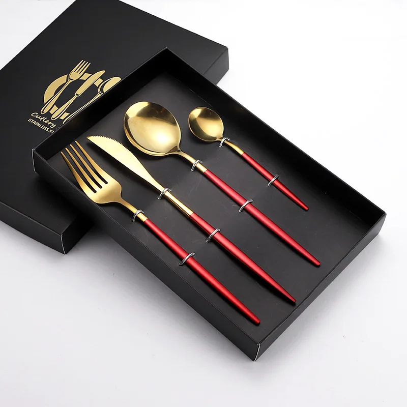 Customized four-piece Portuguese cutlery set, stainless steel cutlery set for gifts, Gold/sliver
Customized four-piece Portuguese cutlery set, stainless steel cutlery set for gifts, Gold/sliver