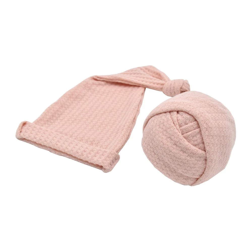 European and American newborn photography two-piece knitted wrap hat knotted sleep hat
European and American newborn photography two-piece knitted wrap hat knotted sleep hat