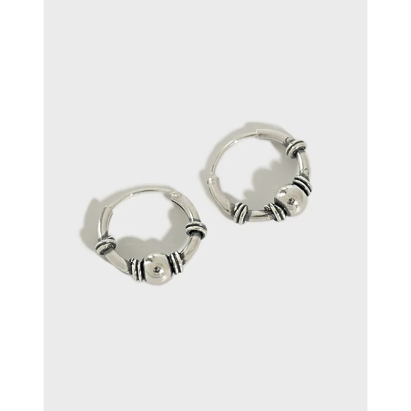 Danyang S925 Sterling Silver Earrings Antique Silver Plated Earrings Simple Retro Round Beads Earrings for Women Jewelry
Danyang S925 Sterling Silver Earrings Antique Silver Plated Earrings Simple Retro Round Beads Earrings for Women Jewelry