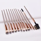 High quality custom logo Professional Cosmetic Makeup Eye Brush Set Eyeshadow Eyeliner Blending Crease Kit