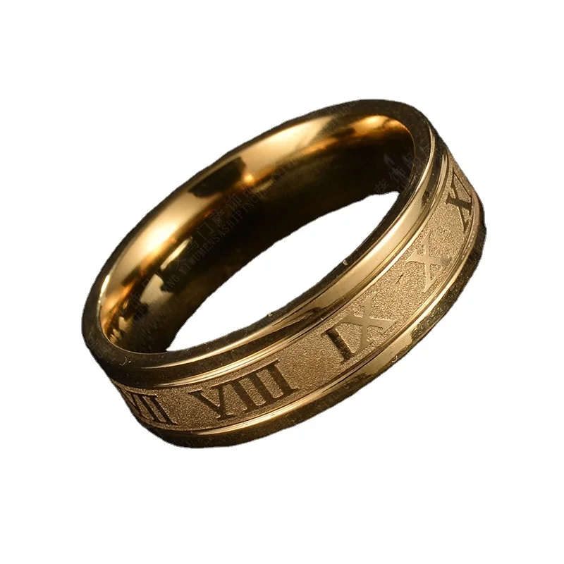 Men's Hip Hop Rings Roman Numeral Titanium Stainless Steel Ring Punk Type Rings, Silver & gold & rose gold
Men's Hip Hop Rings Roman Numeral Titanium Stainless Steel Ring Punk Type Rings, Silver & gold & rose gold